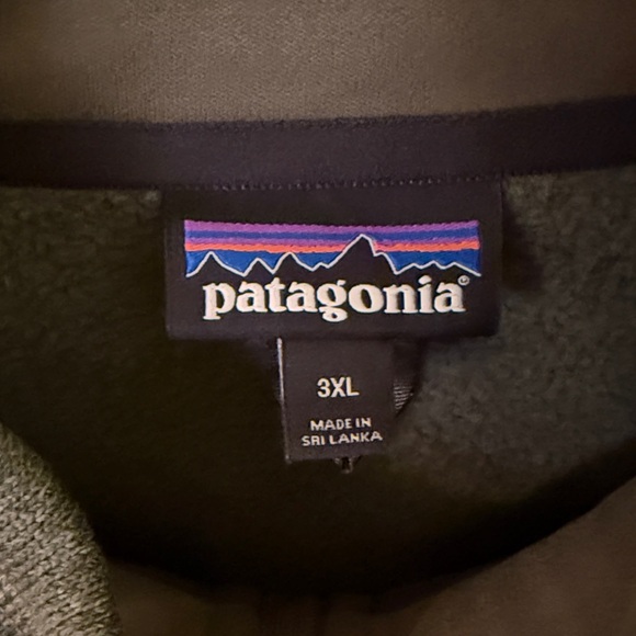Patagonia Olive Full-Zip Fleece Jacket - Picture 2 of 4